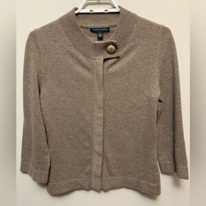 BANANA REPUBLIC Wool/Cashmere Blend Brown Cardigan Sweater